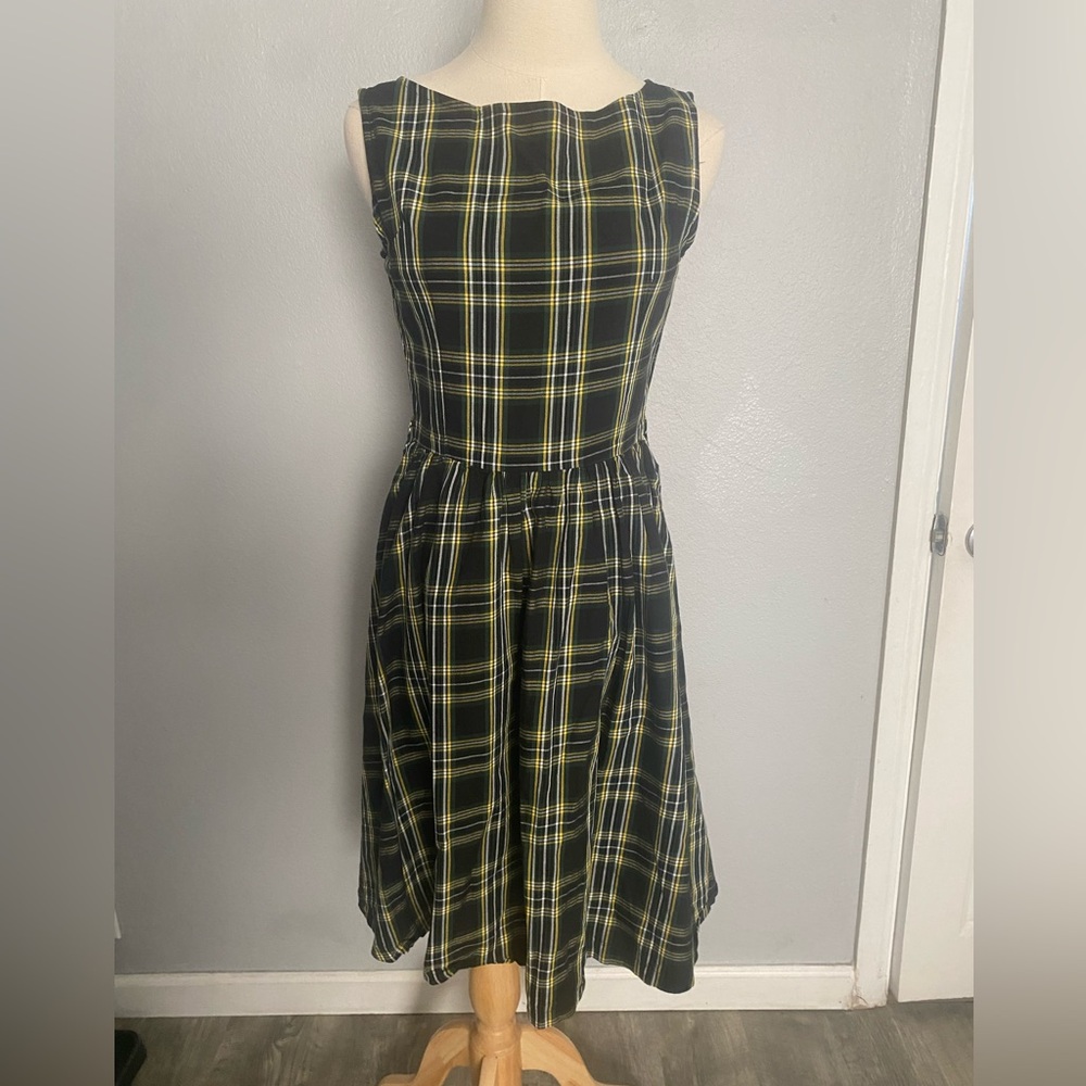 LINDY BOP Plaid Sleeveless Dress